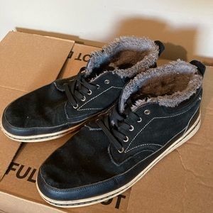 Fur-lined all weather shoes